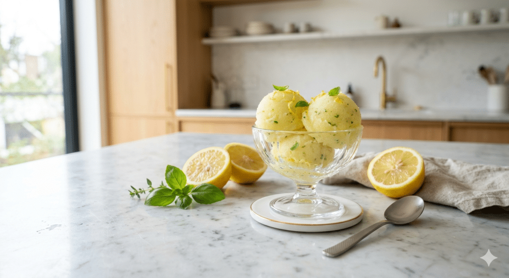 sorbet citron basilic novascope
