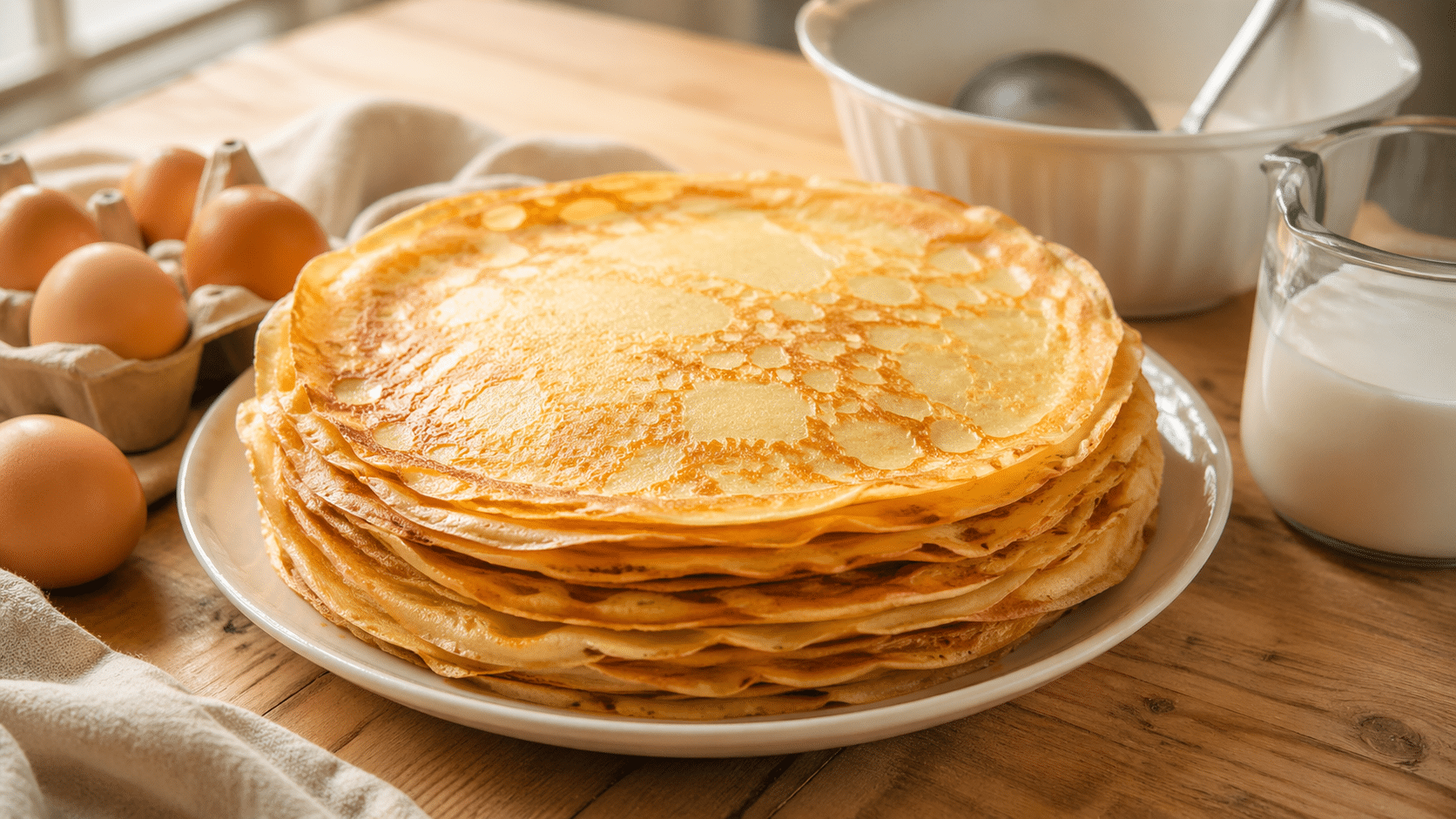 combien de crepes avec 1l de lait