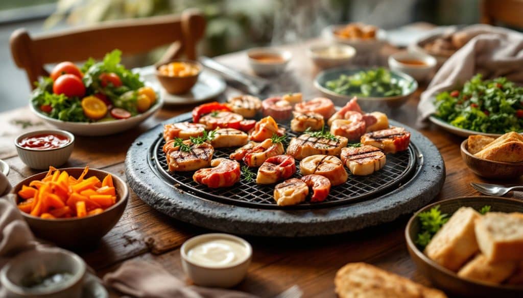 découvrez des idées simples et des recettes savoureuses pour accompagner votre pierrade et sublimer vos repas conviviaux.